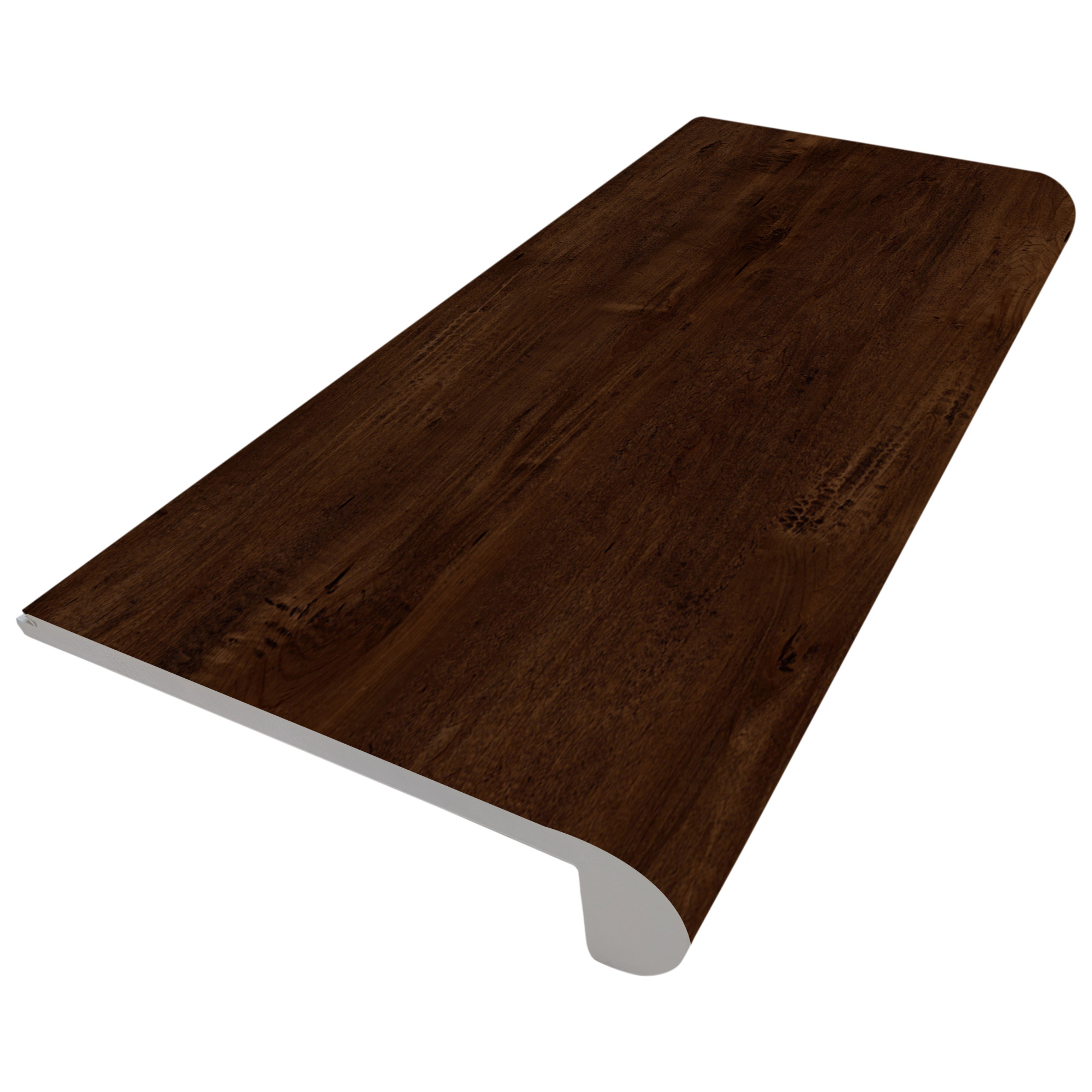 Lone Star Spirit Series LI-TS106-S Flush Stair Nose, 94-1/2 in L, 4.34 in W, 0.2 in Thick, SPC, Saddle Brownie